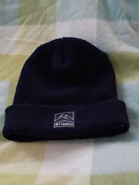 Columbia Dark Navy Ribbed Beanie